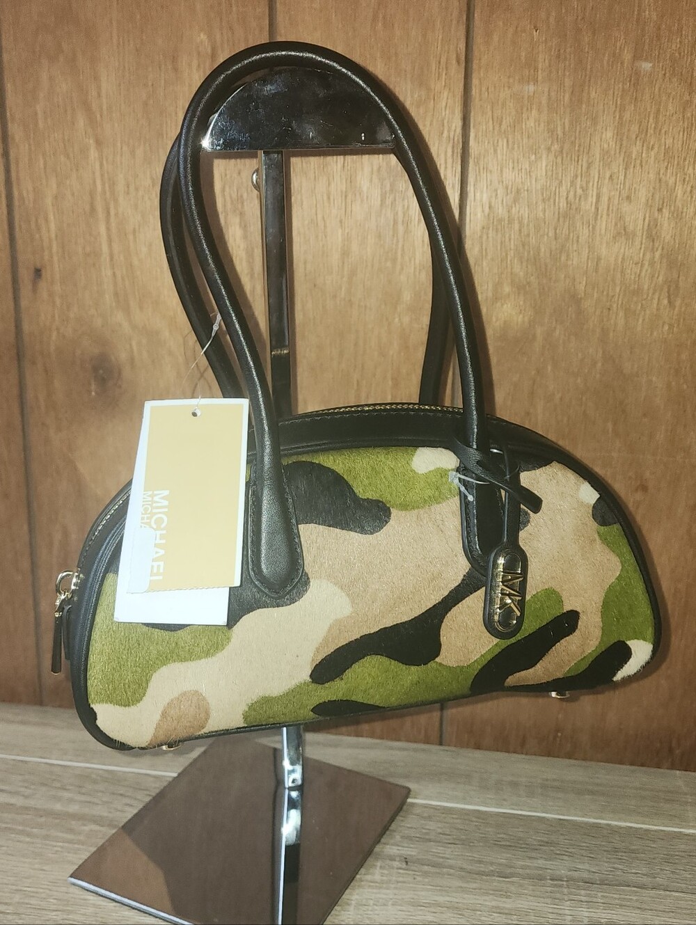 NWT Michael Kors Calf Hair Camo Lulu Bag (Slight Flaws)